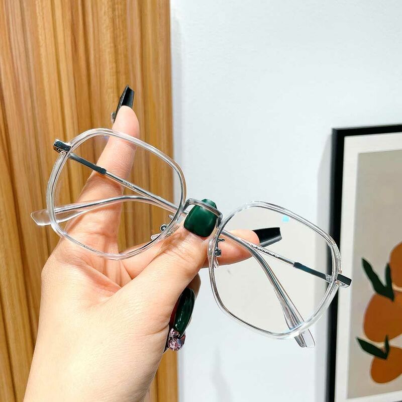 Morga Geometric Clear Glasses