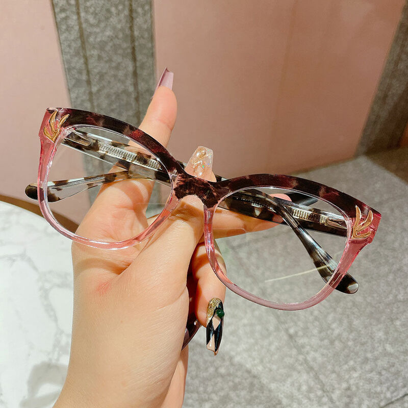 Coverdalee Cat Eye Rosa Brille