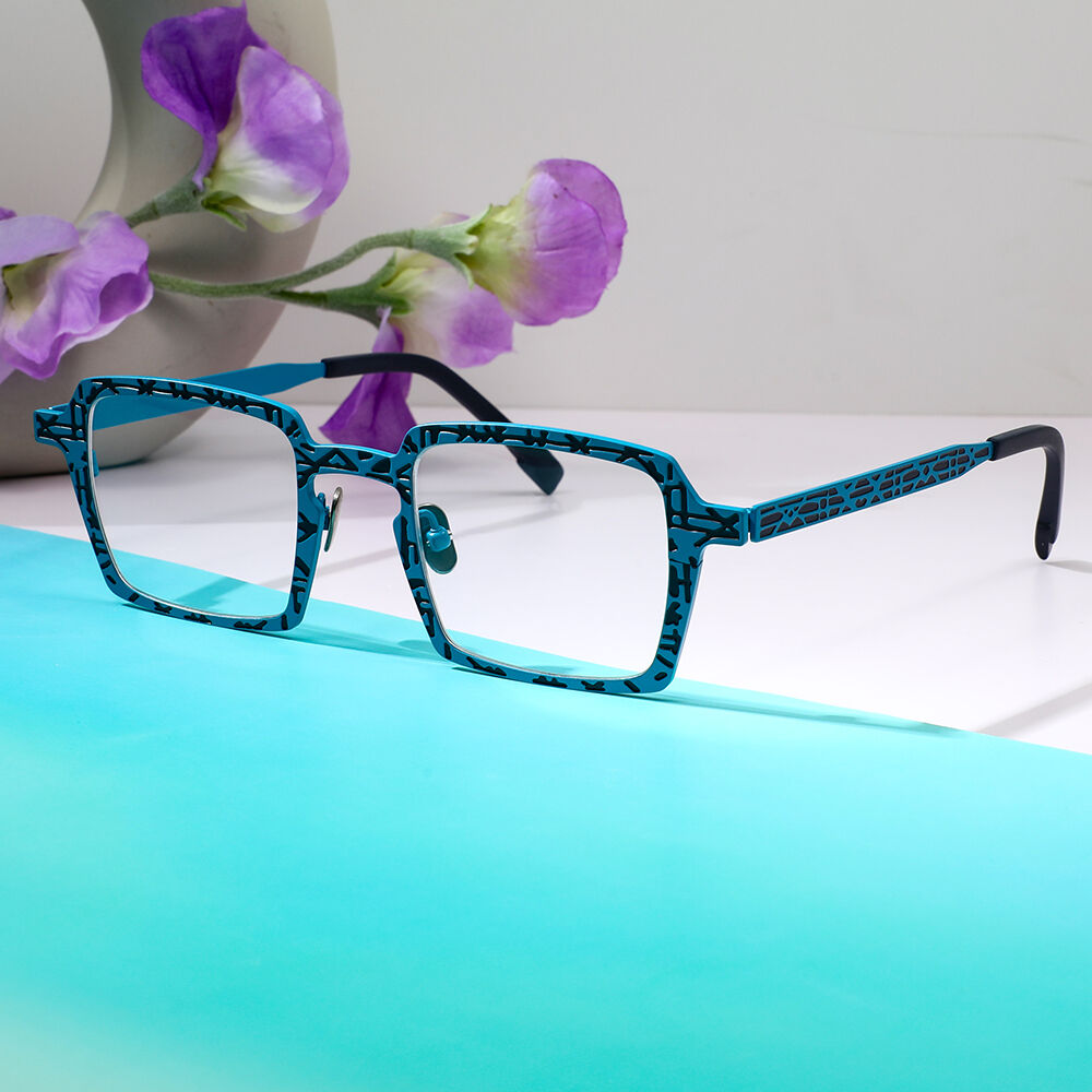 Fanny Quadratische Mehrfarbige Brille