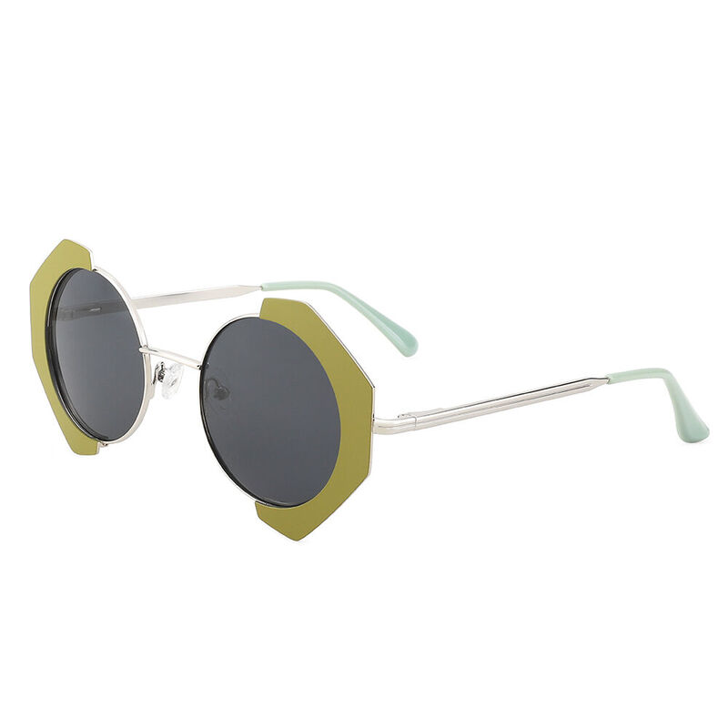 Combo Round Yellow Sunglasses