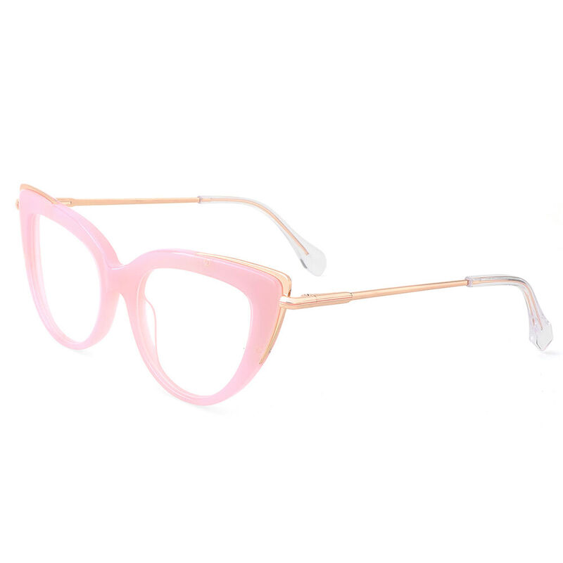 Kitty Cat Eye Pink Glasses