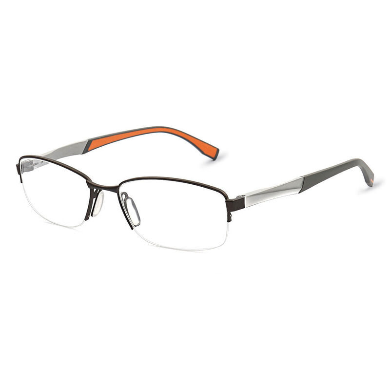 Contempo Rectangle Orange Glasses