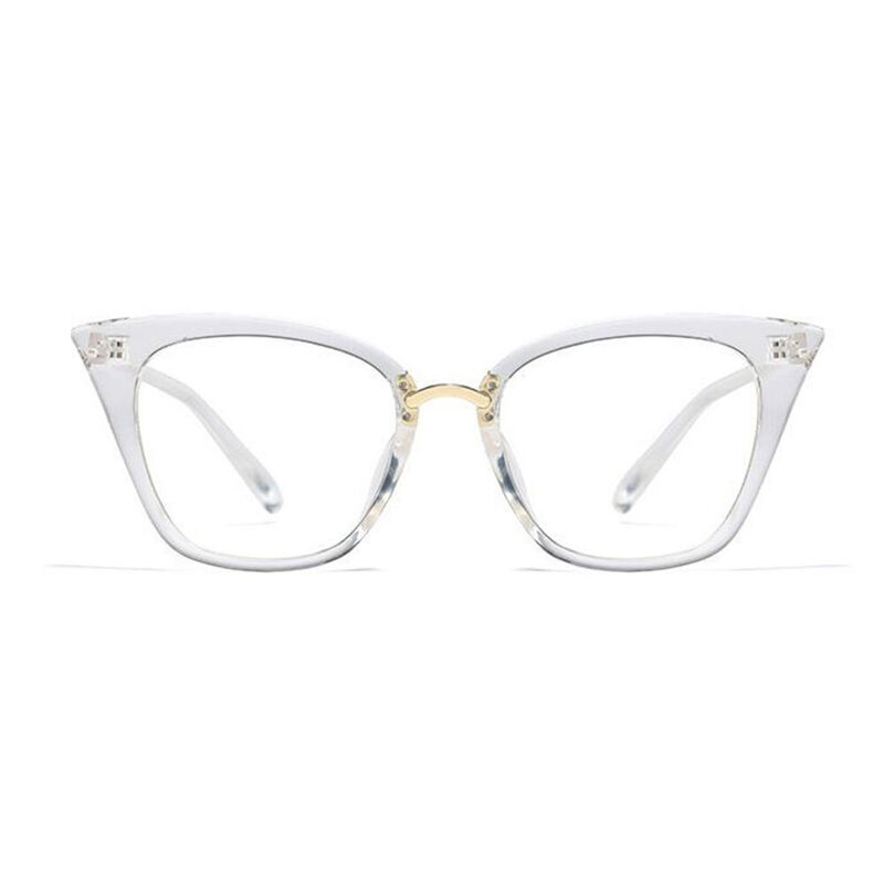 Alma Cat-Eye Clear Glasses