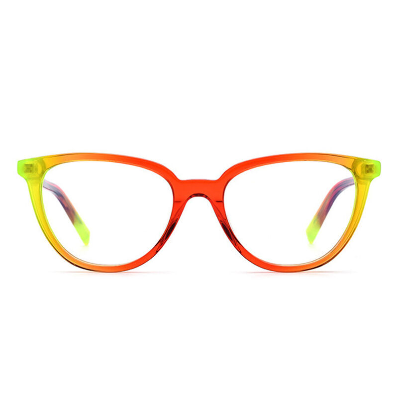 Dailey Oval Orange Glasses