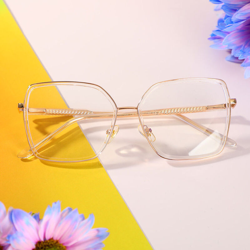 Hemingwe Geometric Clear Glasses