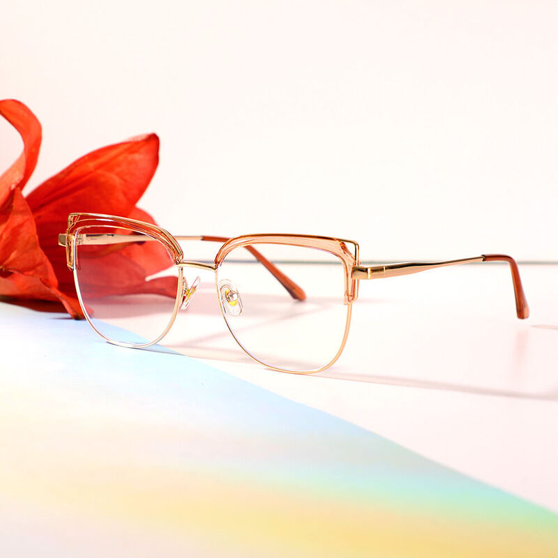 Tracy Cat Eye Brown Glasses