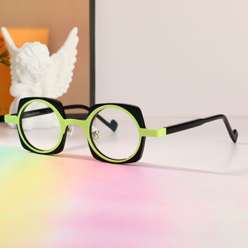 Nina Square Black Glasses