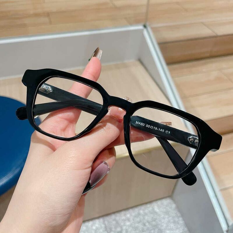 Patrick Square Black Glasses