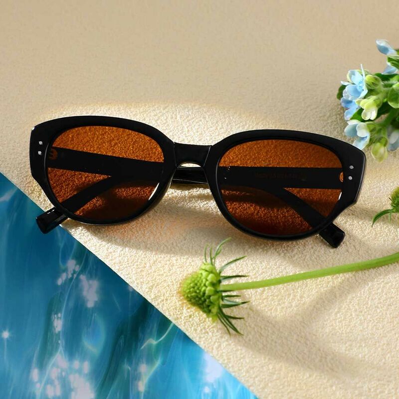 Lunettes de Soleil Lorraine Cat Eye Marron