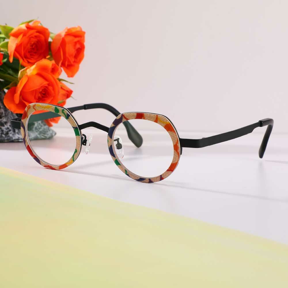 Congreve Round Beige Glasses