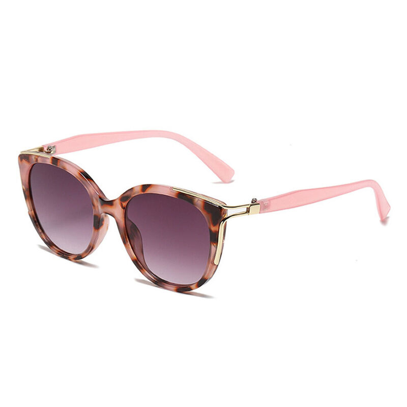 Vamp Cat Eye Pink Leopard Sunglasses