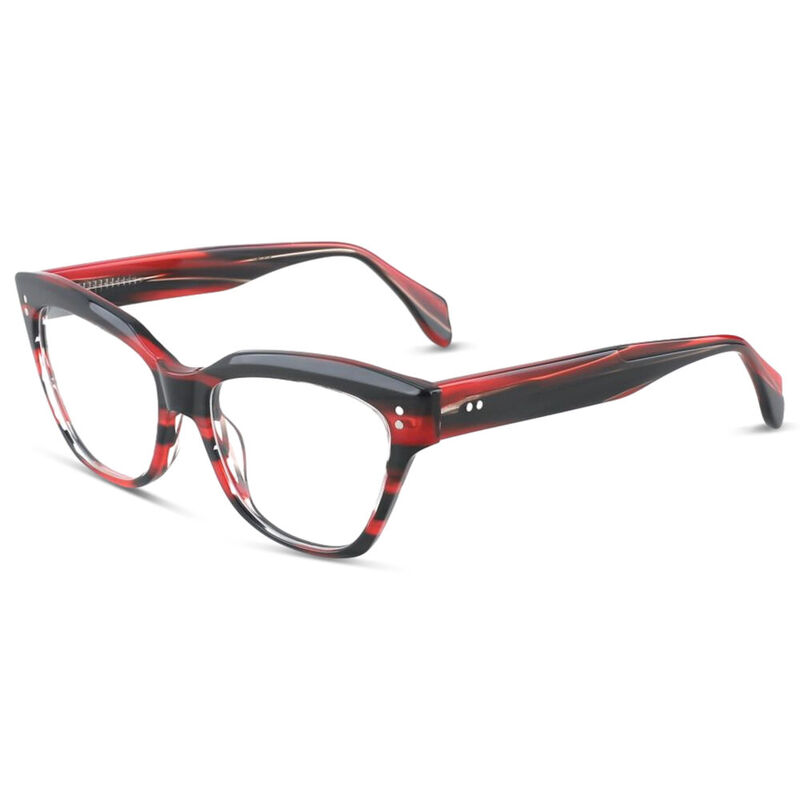 Giles Cat Eye Red Glasses