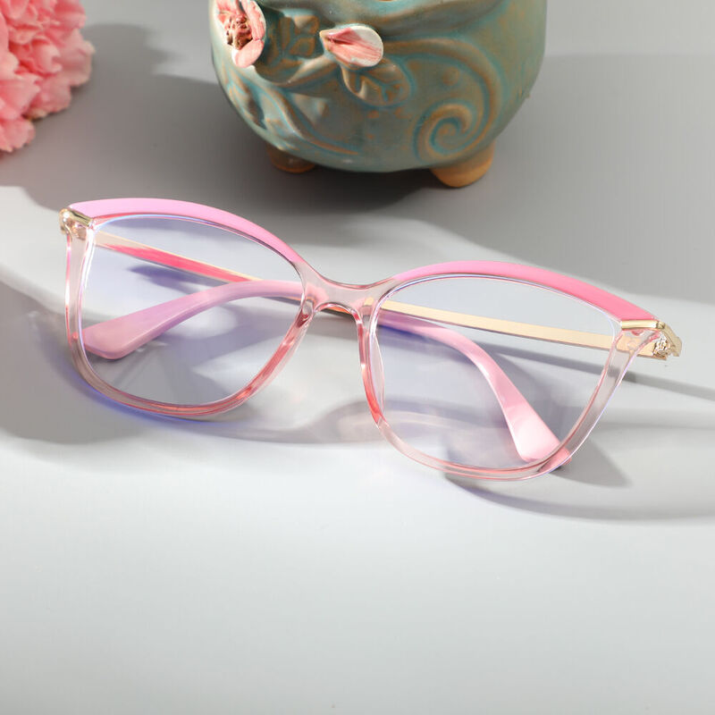 Yeates Cat Eye Pink Glasses