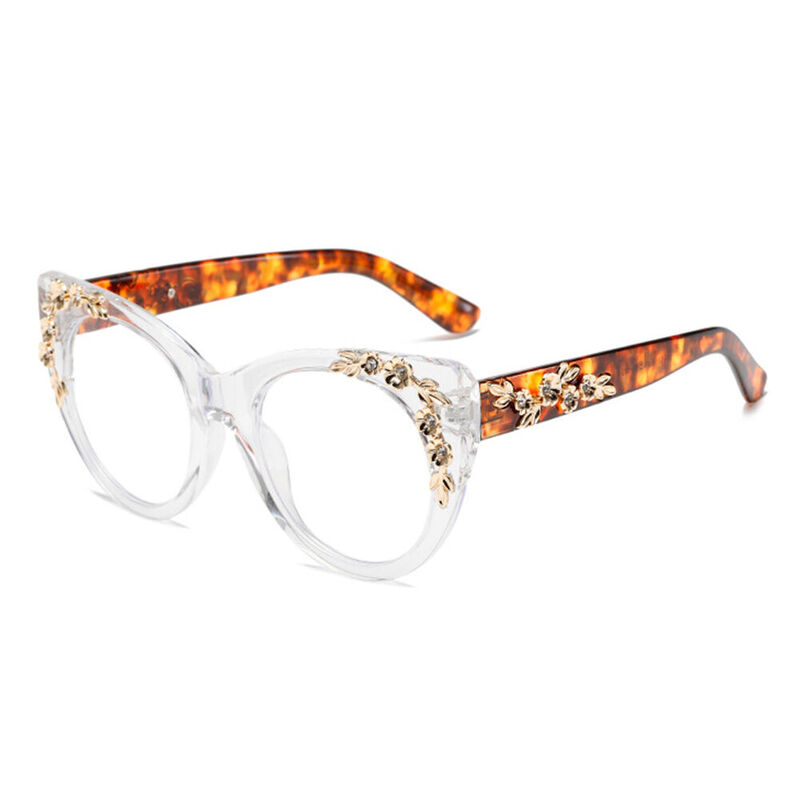 Earu Cat Eye Clear Glasses