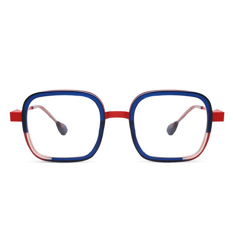 Frede Square Blue Glasses