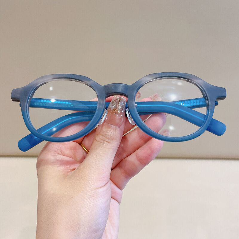 Faire Round Blue Glasses