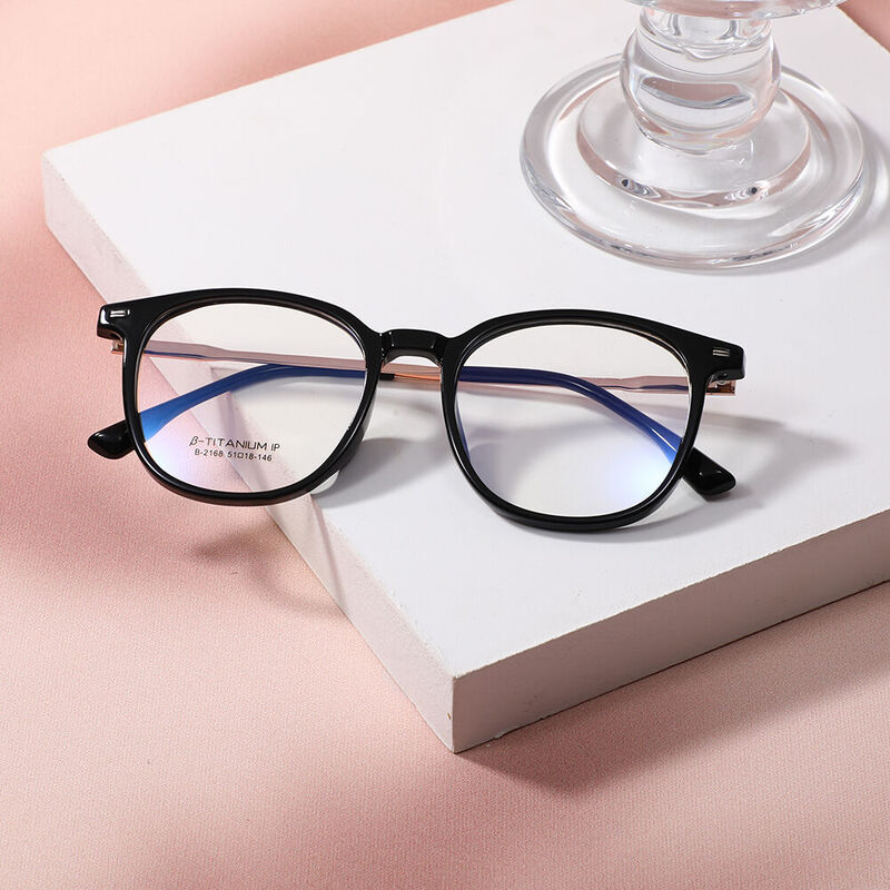 Gaske Square Black Gold Glasses