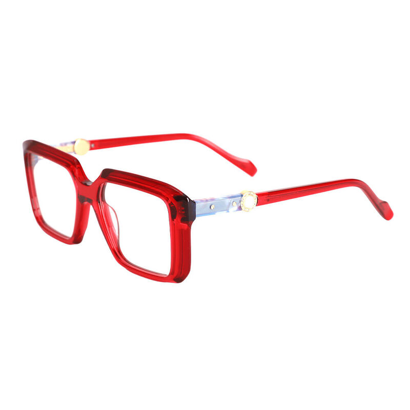 Boyce Square Red Glasses