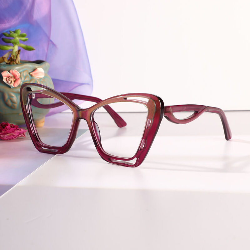 Macadam Cat Eye Purple Glasses