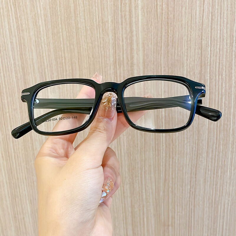 Jeffer Square Black Glasses