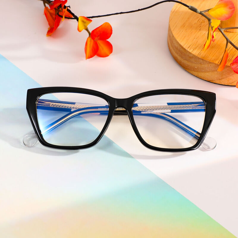 Marian Cat Eye Black Glasses