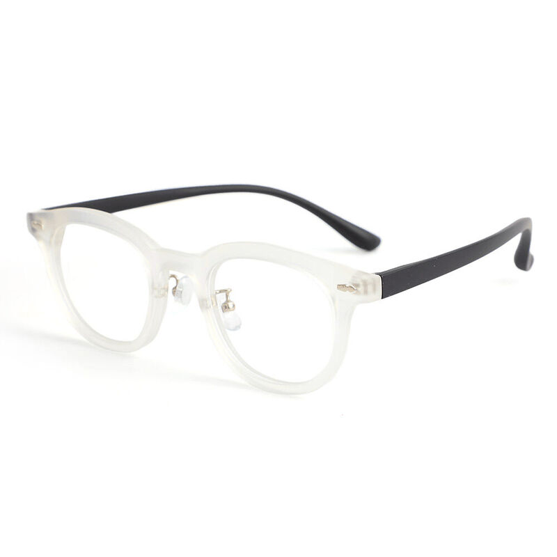 Brian Quadratische Weiße Brille