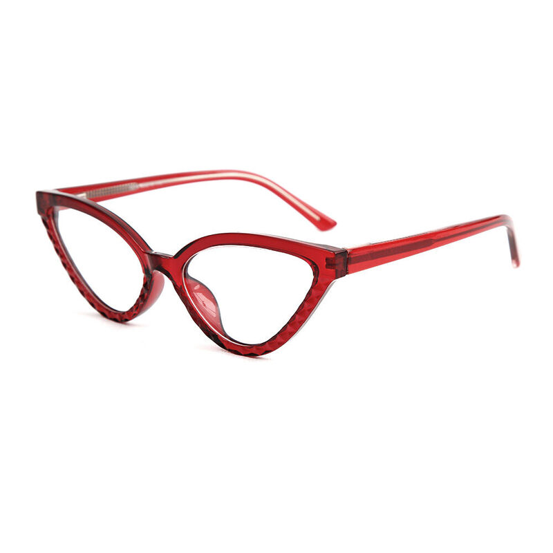 Abigail Cat Eye Rote Brille