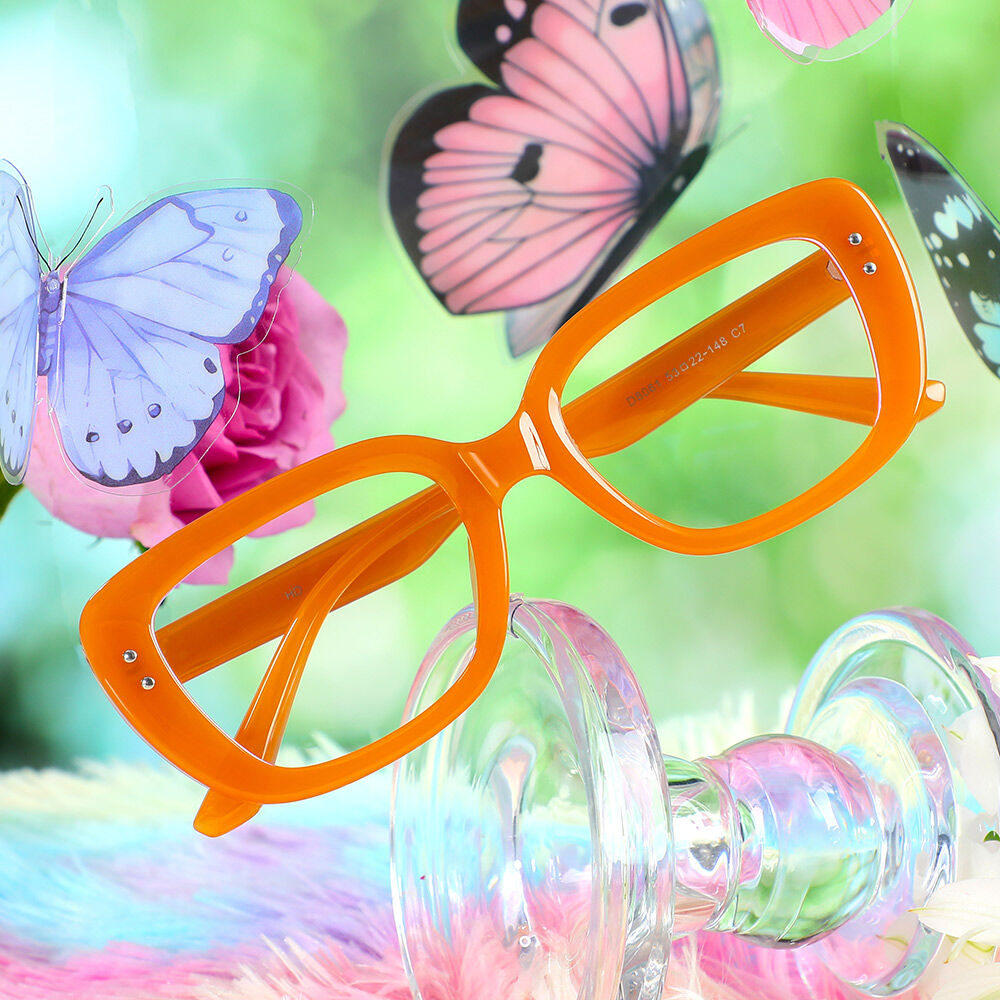 Occhiali da Vista Wallis Rettangolare Arancione