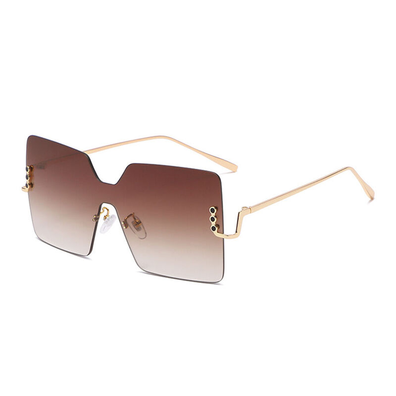 Chroma Square Brown Sunglasses