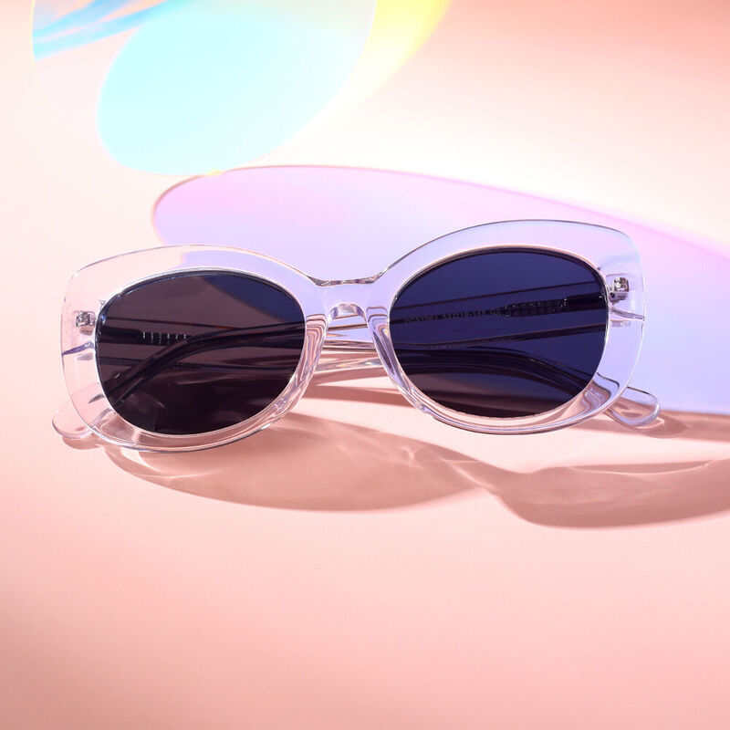 Leta Cat Eye Transparent Sunglasses