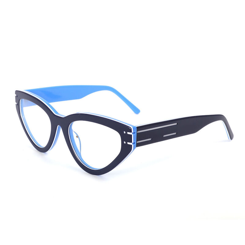 Yedda Cat Eye Blue Glasses