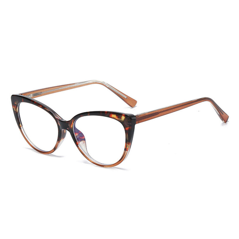 Feli Cat Eye Brown Glasses