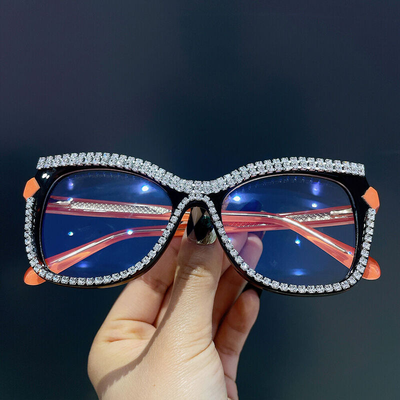 Bartel Cat Eye Orange Glasses