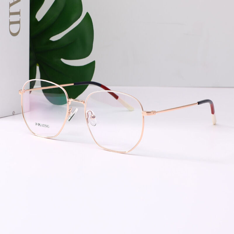 Aricee Geometric White Glasses