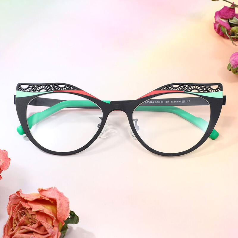 Maltz Cat Eye Black Glasses