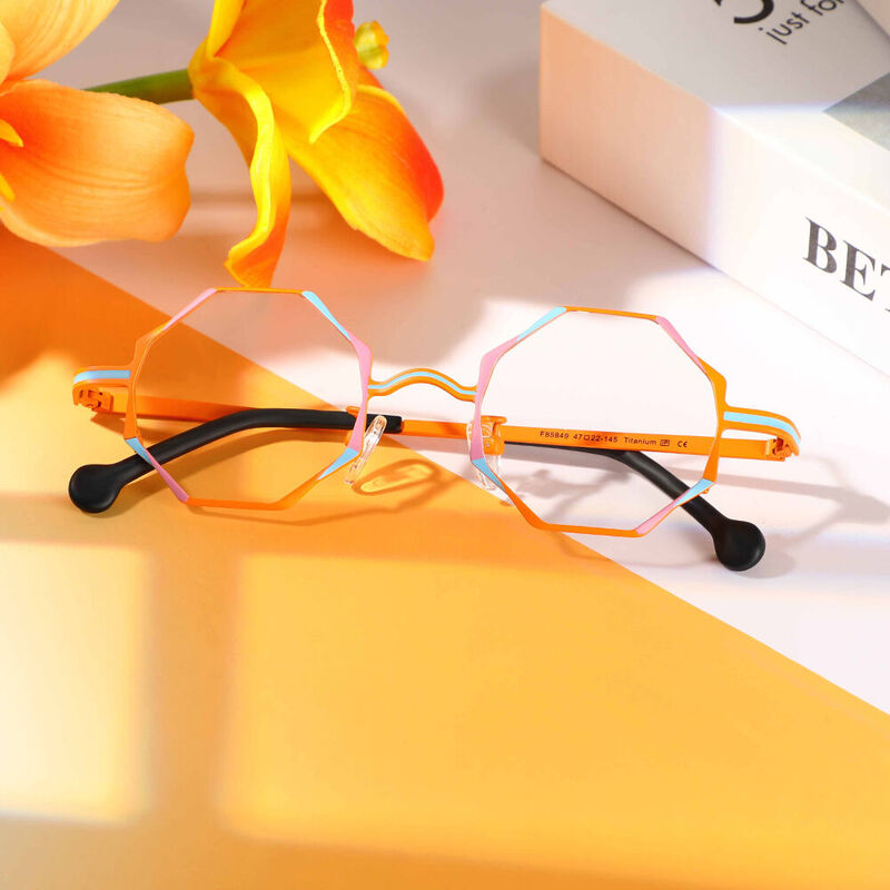 Sawye Geometrische Orange Brille