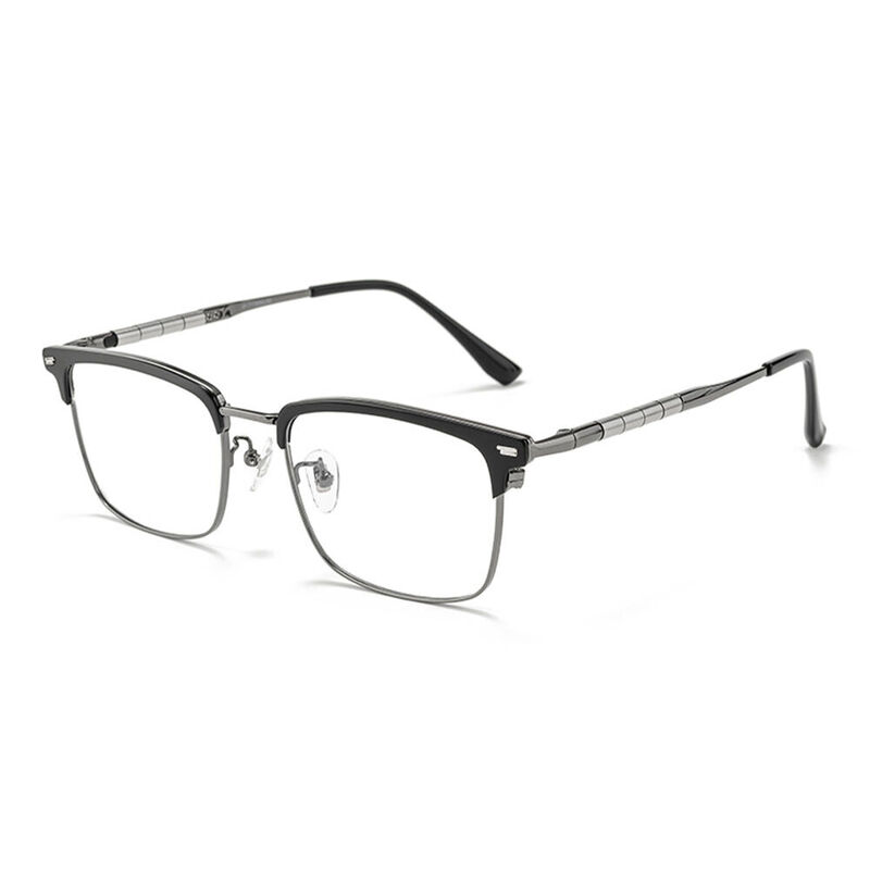 Sapir Browline Gunmetal Glasses