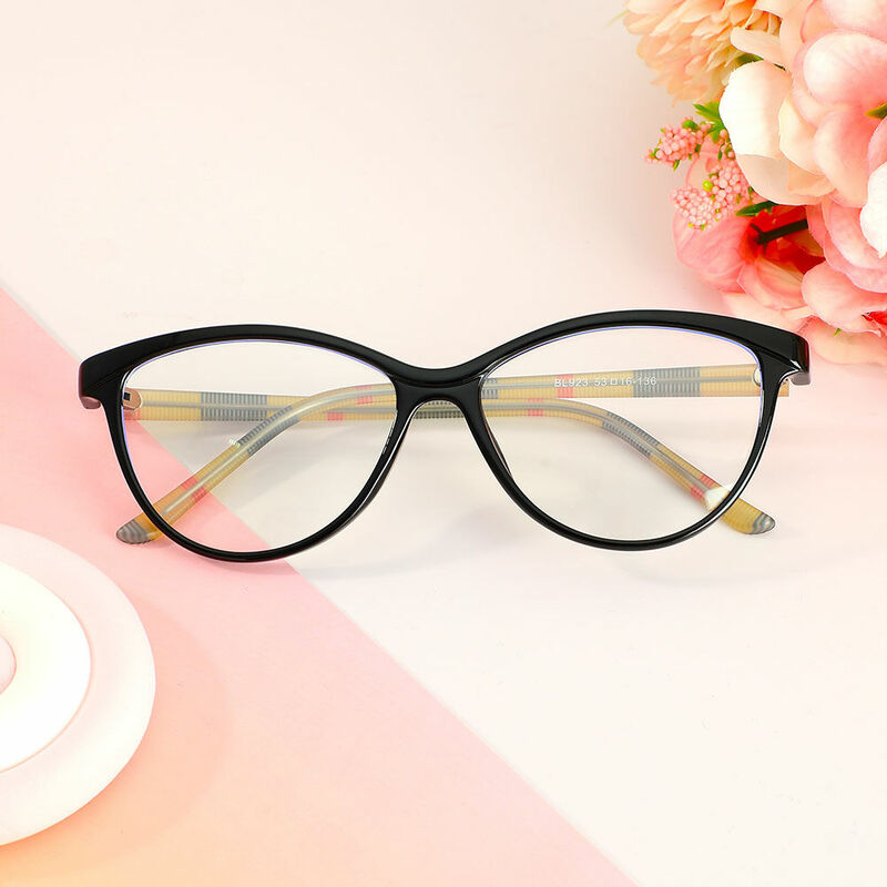 Laurie Oval Black Glasses