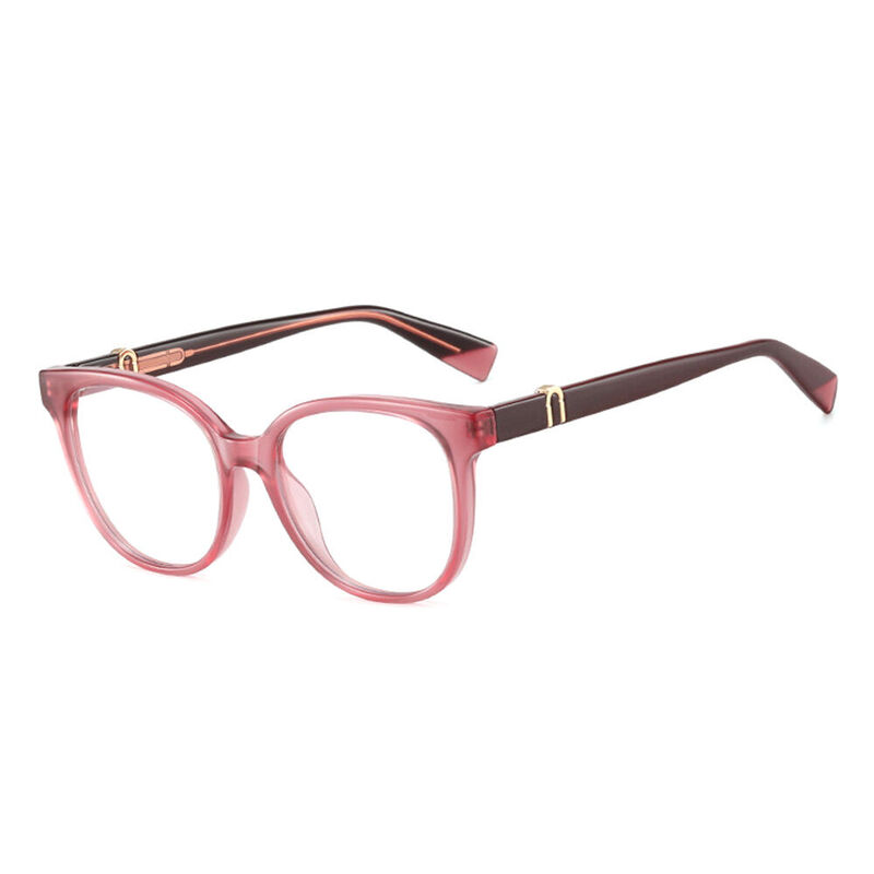 Lillian Round Purple Glasses