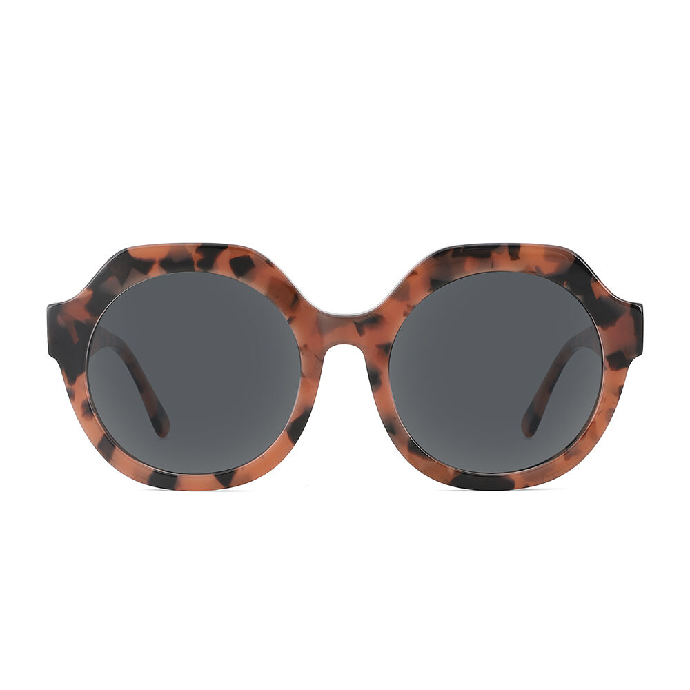 Azara Round Tortoise Sunglasses