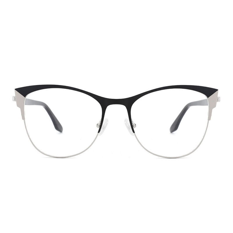 Andrew Cat Eye Silver Glasses
