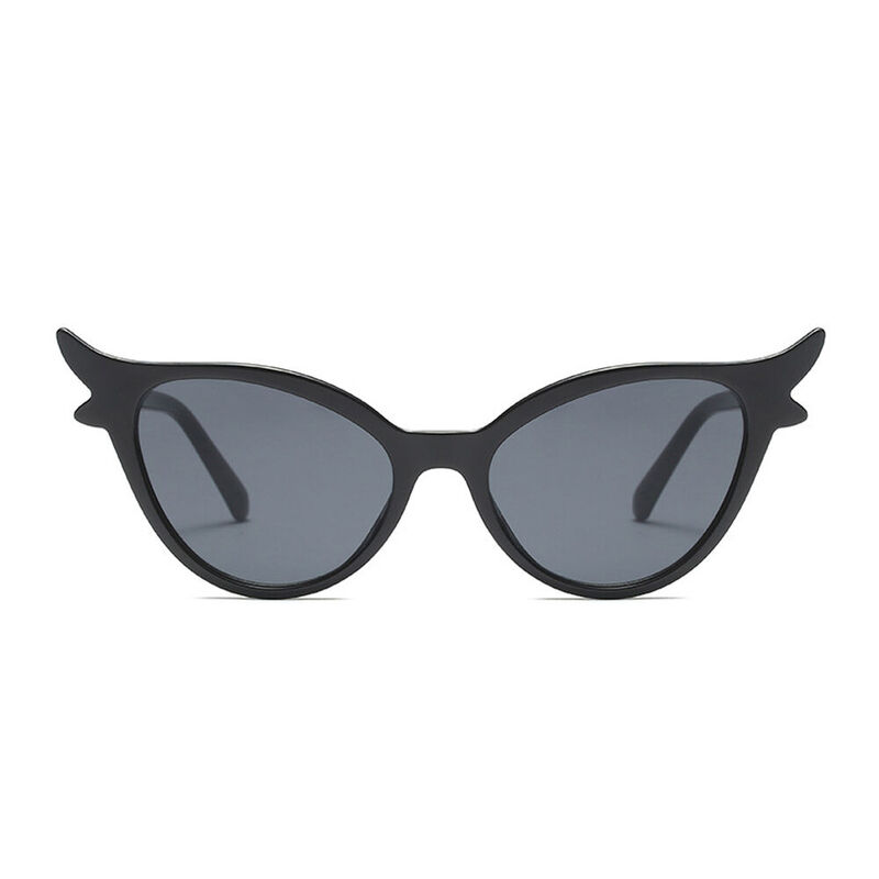 Max Cat Eye Black Sunglasses