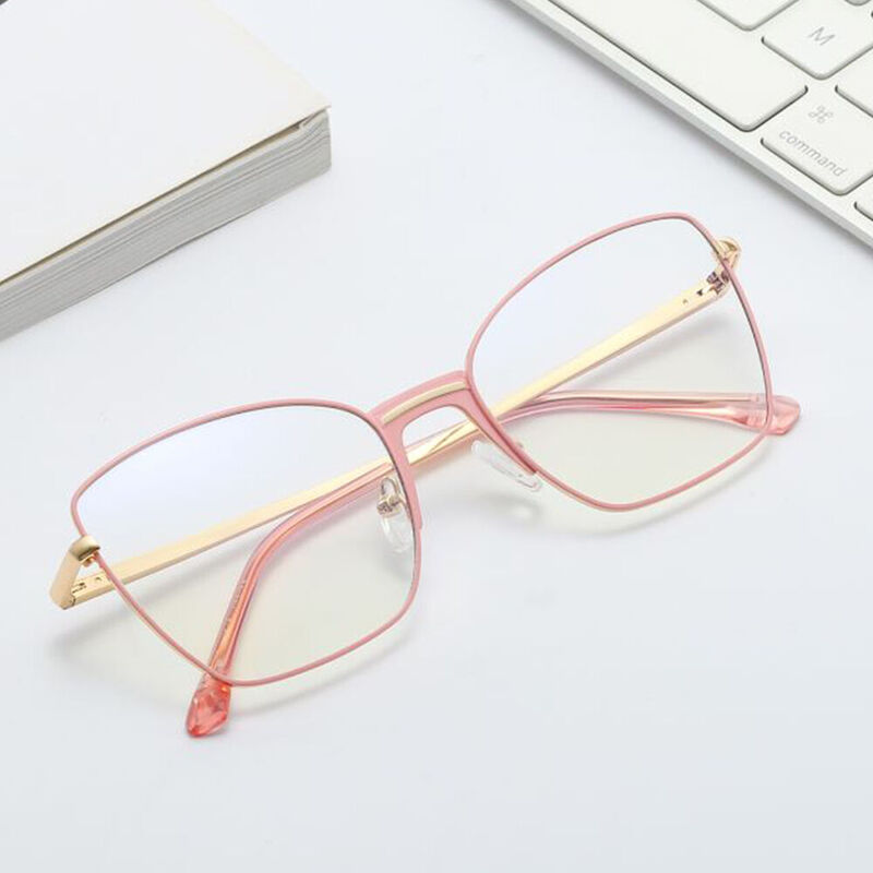 Jasmine Cat Eye Pink Glasses
