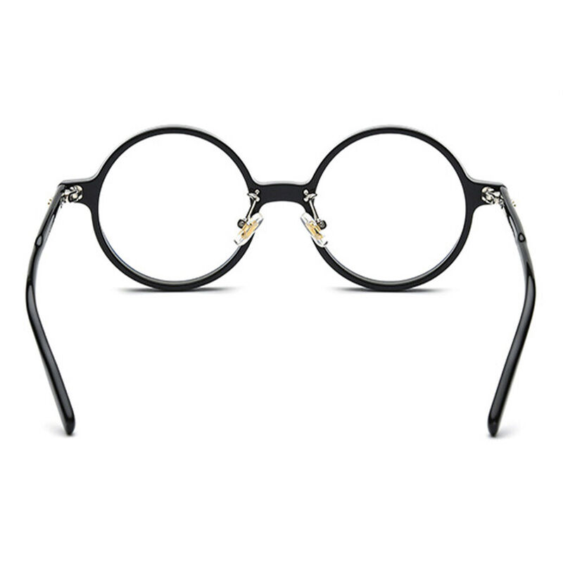 Tazey Round Black Glasses