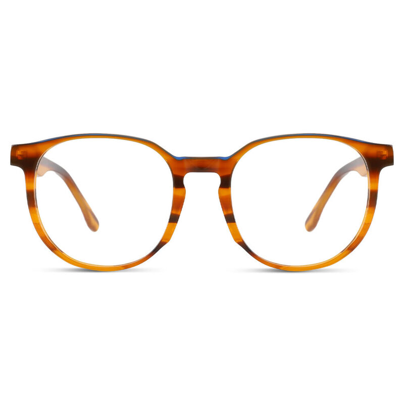 Ralf Round Orange Glasses