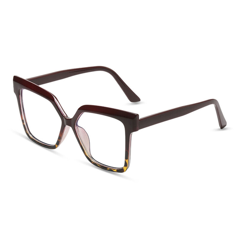 Gloria Cat Eye Brown Glasses