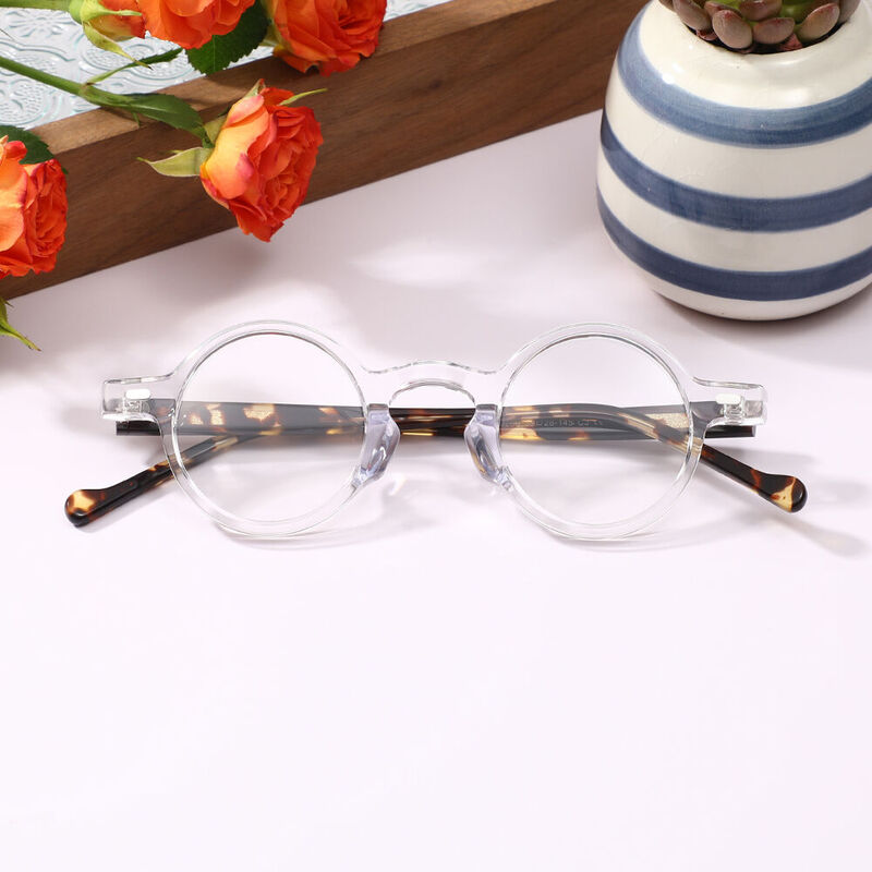 Bvck Round Clear Glasses