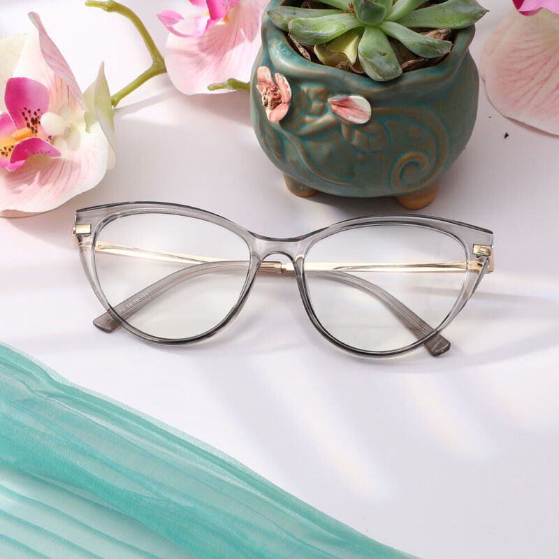 Merree Cat Eye Gray Glasses