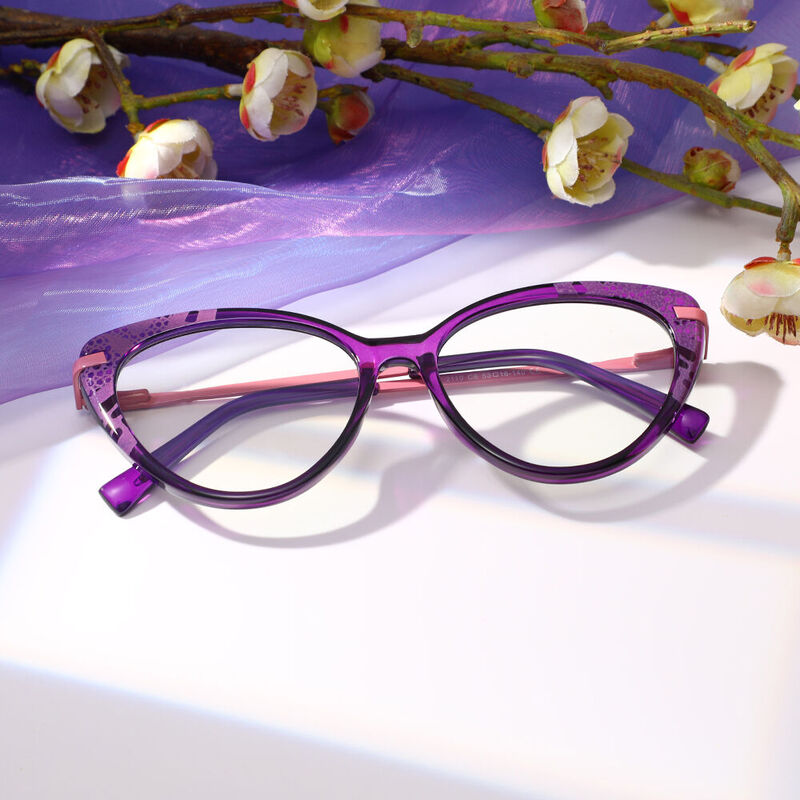 Craigie Cat Eye Lila Brille