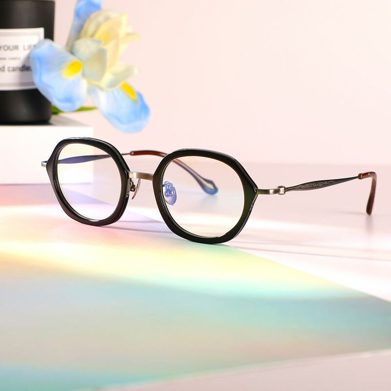 Melissa Geometric Black Glasses